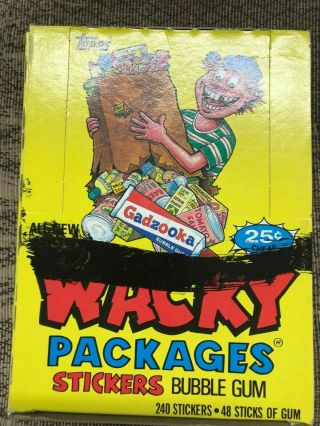 Vintage Wacky Packages Topps 1985 Stickers 48 Pack Box