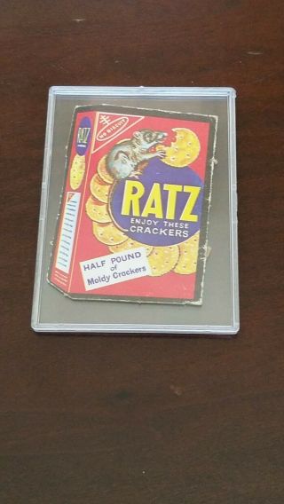 Wacky Packages 1967 Die Cut 32 Ratz Crackers Punched -