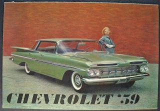 1959 Chevrolet Brochure Impala Bel Air Biscayne Wagon 59 Not A Reprint