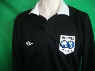 Vintage Umbro 1970 ' s FIFA Football Referee shirt 2