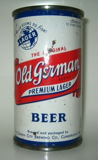 Old German Flat Top Beer Can Cumberland,  Maryland