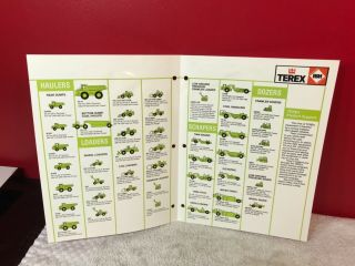 Rare Clark Michigan Euclid Terex Complete Product Line Dealer Brochure