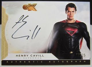Cryptozoic Dc Czx Heroes & Villains Henry Cavill Superman Autograph /25 Sp
