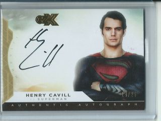 2019 Cryptozoic Dc Heroes & Villains Czx Henry Cavill Auto 14/25 Signed