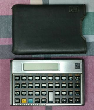 Vintage Hp 15c Scientific Calculator Hewlett Packard W/original Protective Case