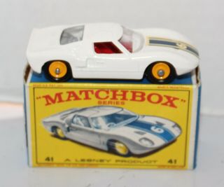 Vintage Matchbox Ford Gt Racer 41 Type E Lesney
