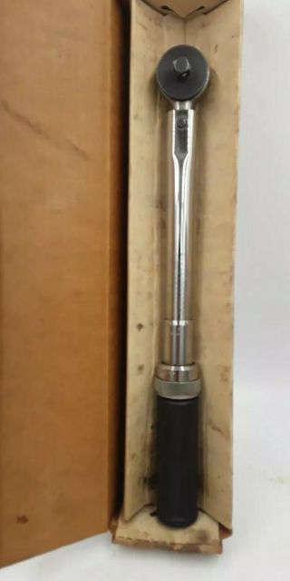 Vtg Central 6351 3/8 " Micrometer Ratcheting Torque Wrench,  250 In - Lbs - 28.  8nm Usa