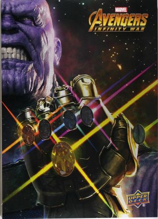 Upper Deck Marvel Mcu Infinity War Stone Gauntlet And Stone Achievement Set