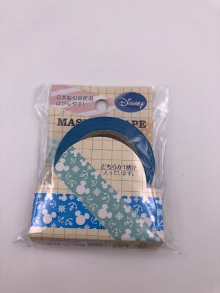 Disney Mickey Masking Tape / Washi Tape: Blue (f1)