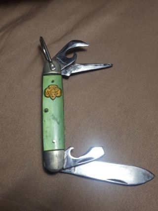 Kutmaster Utica,  N.  Y.  Usa.  Vintage Boy Scouts Of America Official Knife 4 Tools