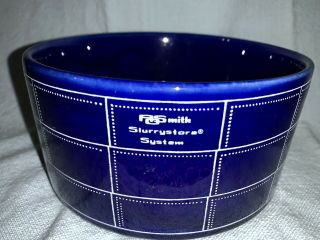 Vintage A.  O.  Smith Harvestore Silo Blue Slurrystore Ceramic Bowl Vhtf