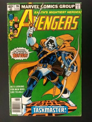 Avengers 196.  (1980) 1st Appearance Of Taskmaster.