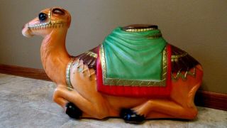 Vintage " Empire " Christmas Nativity Camel Lighted Blow Mold - 27 " Long