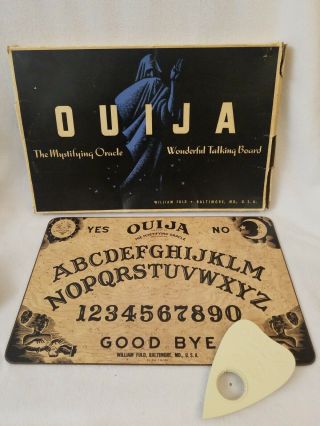Ouija Board Vintage Mystifying Oracle William Fuld Wonderful Talking Board Set