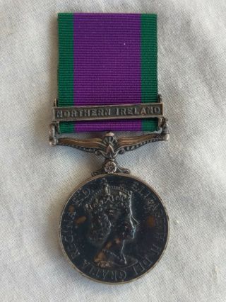 British Campaign Service Medal Bar Northern Ireland.  Udr.