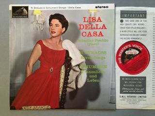 Asd 593 First Issue Red Lisa Della Casa Strauss Schumann Factory Sample Uk Lp Nm