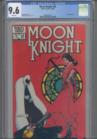 Moon Knight 24 Cgc 9.  6 1982 Marvel Comic Scarlett Cover And App: Frame