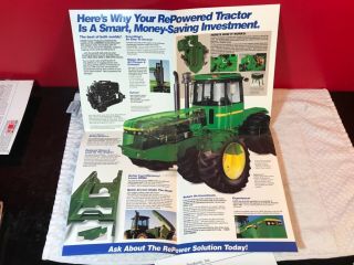 Rare Kinze Power Products John Deere Cummins Diesel Tractor Brochure