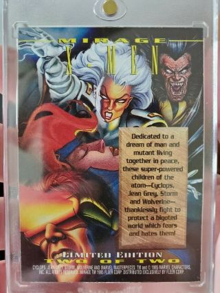 1995 Marvel Masterpieces X Men Mirage Card 2 Of 2 Nm Extremely Rare