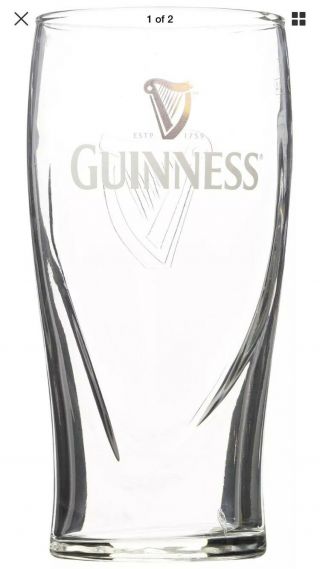 Guinness Gravity Imperial Pint Glass 20oz Bar Collectible Beer Drinkware