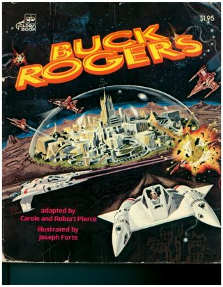Buck Rogers Vintage 1979 Golden Book Illustrated Children’s Book From Tv Show