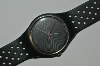 1986 Vintage Swatch Watch Gb109 Soto Swiss Quartz Unisex Originals Classic Black