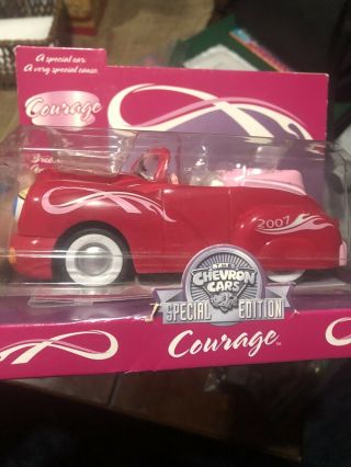 Pink Chevron Toy Car,  Still.  Breat Cancer