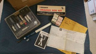 Microflame Gas Welding Torch With 1976 Receipt And