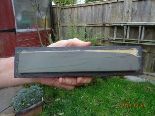 Small Natural Charnley Forest Sharpening Stone In Wooden Base