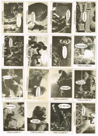 Donruss King Kong,  Non - Sports Cards,  1965 King Kong,  Set