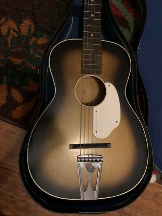 Vintage 1969 Framus Fender Acoustic Guitar With Case