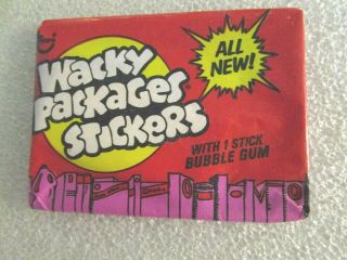 Topps 1976 Wax Pack Wacky Packages Stickers 16th Series?