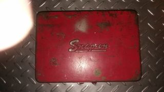 Snap - On 1/4 Collectable 60s Case And Complete Chraftsman Socket Set Inside