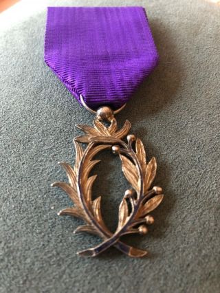 French Order Of Academic Palms Medal Merit