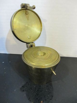 Vintage 9 Pc Set Brass Cup Weights 62