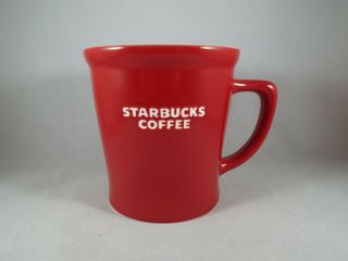 Starbucks Red & White Coffee Mug Cup Large 16 Oz Bone China 2009