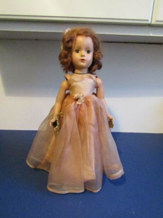 Vintage Madame Alexander 1953 14 " Hard Plastic Princess Margaret Rose Doll