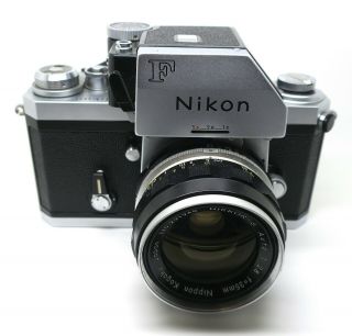 Vintage 1969 Nikon F 35mm Slr Camera W/photomic Ftn Slr,  24mm Lens Extra
