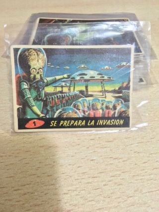 Mars Attacks Card Set Argentino