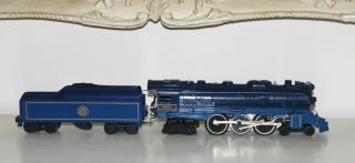 Vintage Metal Toy Blue Lionel 6 - 8801 Blue Comet 4 - 6 - 4 Steam Locomotive & Tender