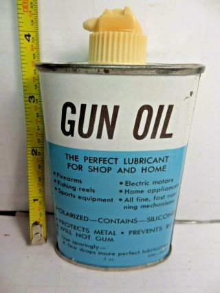 1940 - 50 ' s VINTAGE (3oz. ) WESTERNFIELD GUN OIL TIN CAN HANDY OILER - art no.  60 - 1853 3