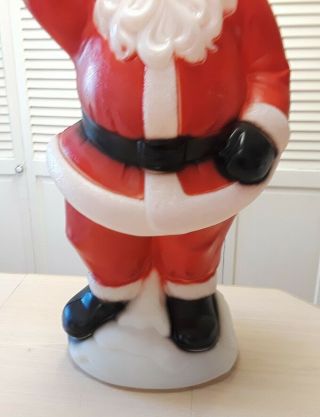 Christmas Waving Santa Claus Blow Mold - VTG - General Foam - 40 ' Ht W/ Cord 3
