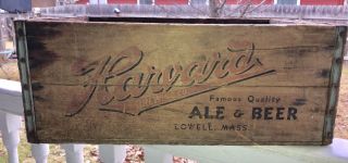 Harvard Brewing Co.  Beer & Ale Advertising Wooden Box Lowell Mass.