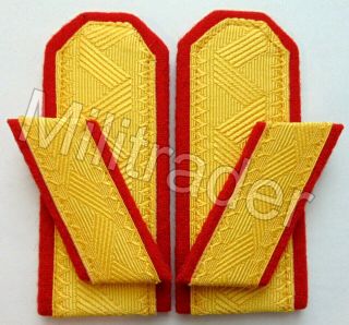 Korean Army Dprk Marshal Or Vice Marshal Collar And Shoulder Boards Set