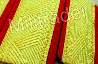 Korean Army DPRK Marshal OR Vice Marshal Collar and Shoulder Boards Set 2