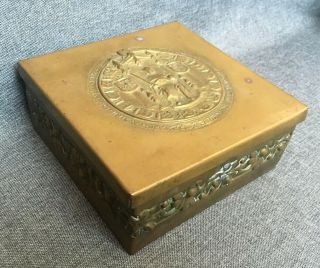 Big Antique French Box Made Of Bronze Early 1900 
