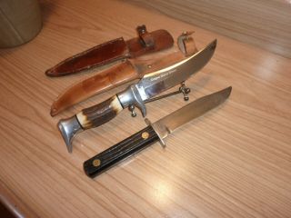 Vtg Exc Edge Brand 53 Solingen Germany Buffalo Skinner Hunting Knife