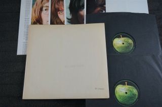 Beatles White Album (apple Uk 1st Press Mono Dlp 1968) Complete & Black Inners