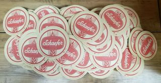 Wow 166 Vintage Schaefer Beer Paper Coasters