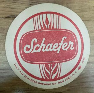 WOW 166 Vintage SCHAEFER BEER Paper Coasters 3